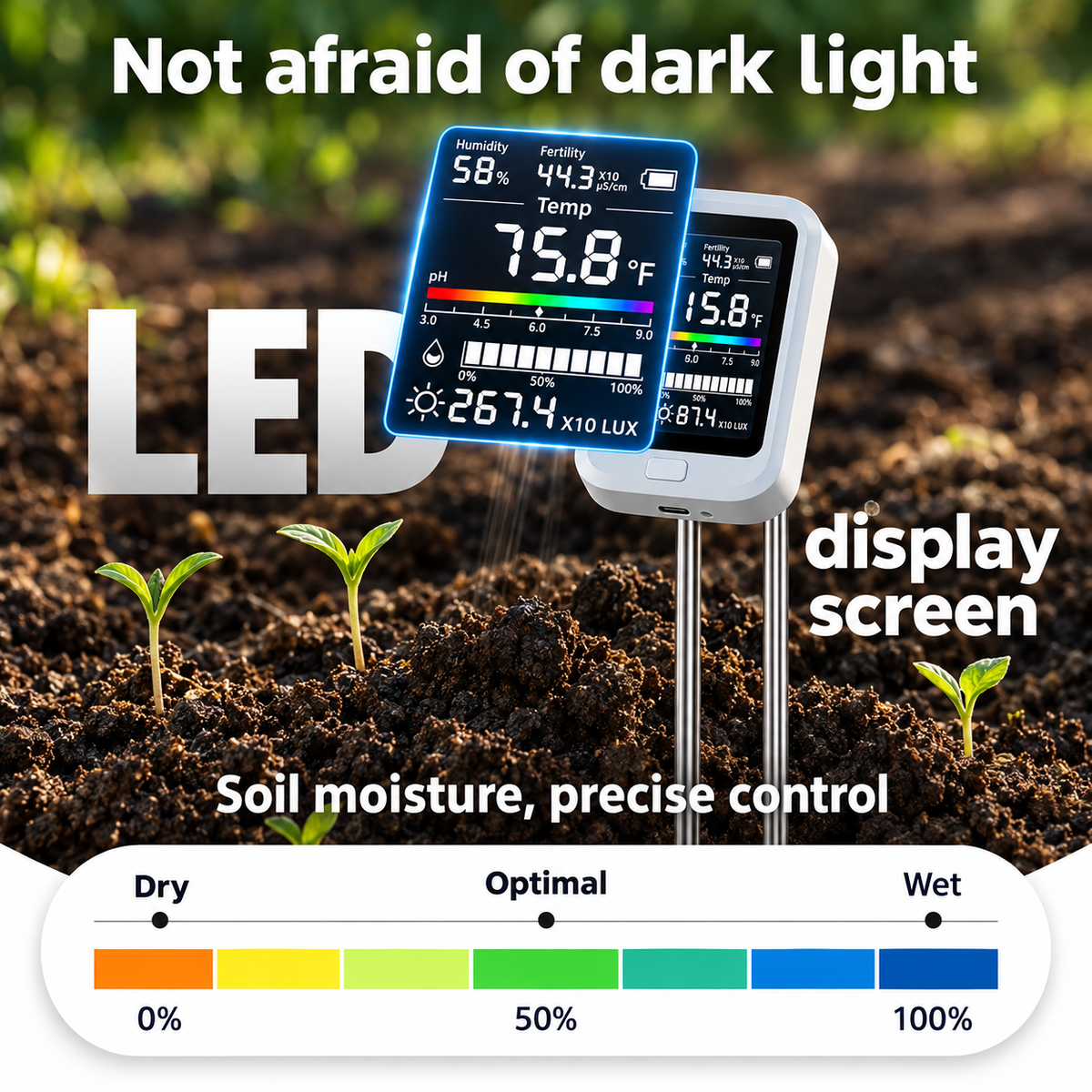 Soilsense 6 in 1 Plant Monitor