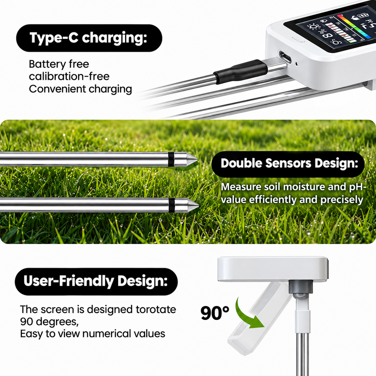 Soilsense 6 in 1 Plant Monitor