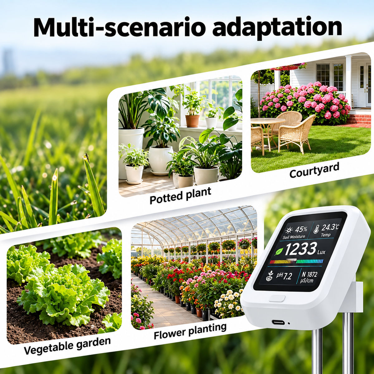 Soilsense 6 in 1 Plant Monitor